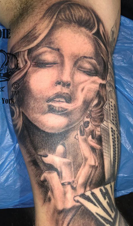 woman tattoo