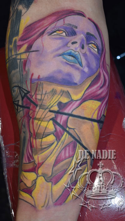 Colorbomb newschool tattoo